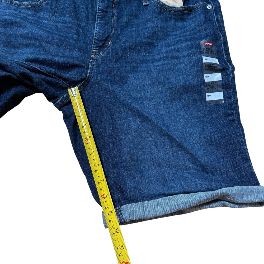 Levi's Blue Classic Bermuda 10" Shorts Size 16 W New with tags - Picture 7 of 7